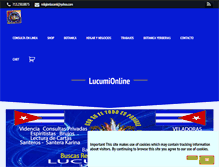 Tablet Screenshot of lucumionline.com